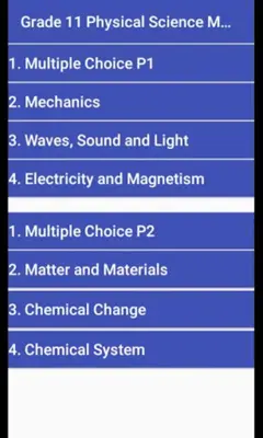 Grade 11 Physical Sciences android App screenshot 3